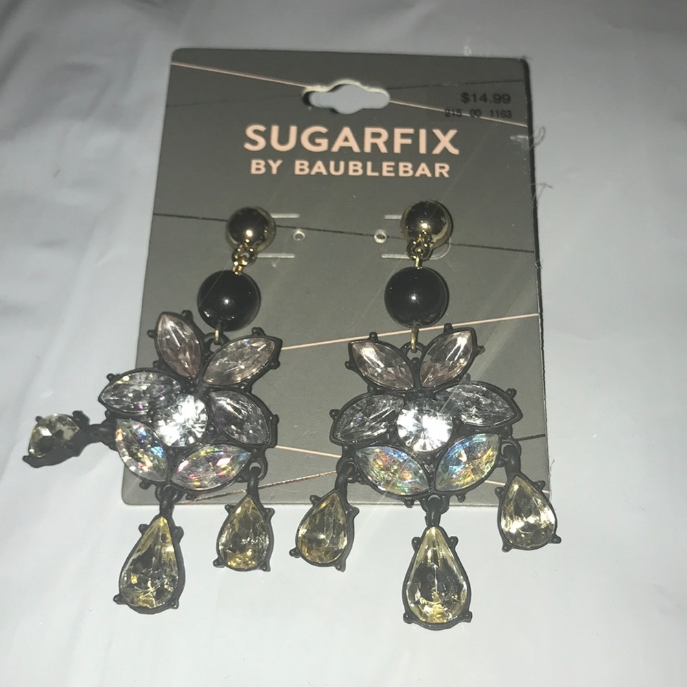 👑 New SUGARFIX by BaubleBar Rhinestone Earrings